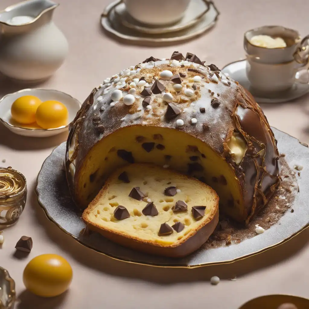 Stuffed Panetone with Creme Filled Chocolates