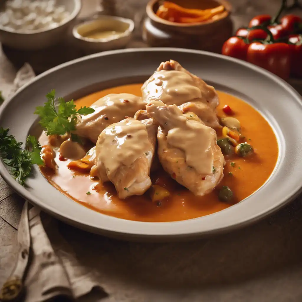 Chicken with Pepper Sauce