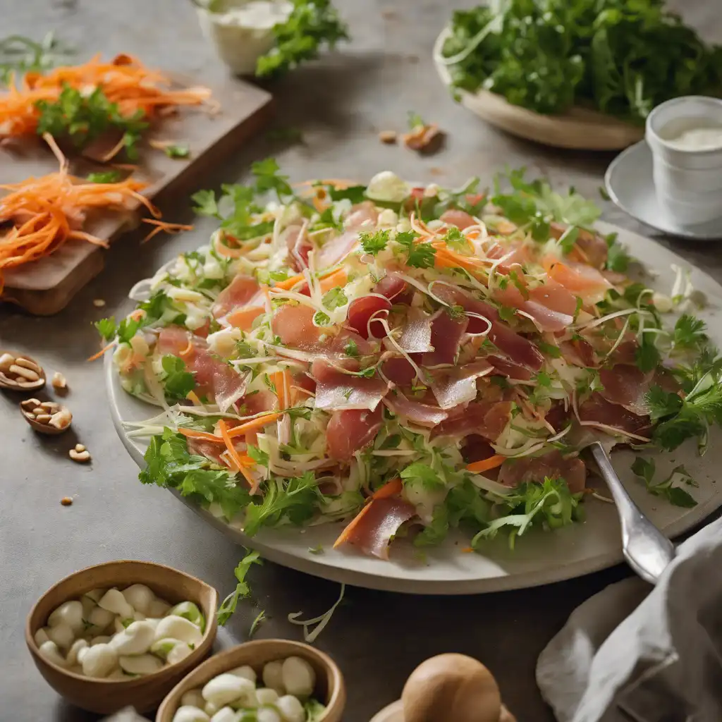 Green Papaya and Cooked Prosciutto Salad