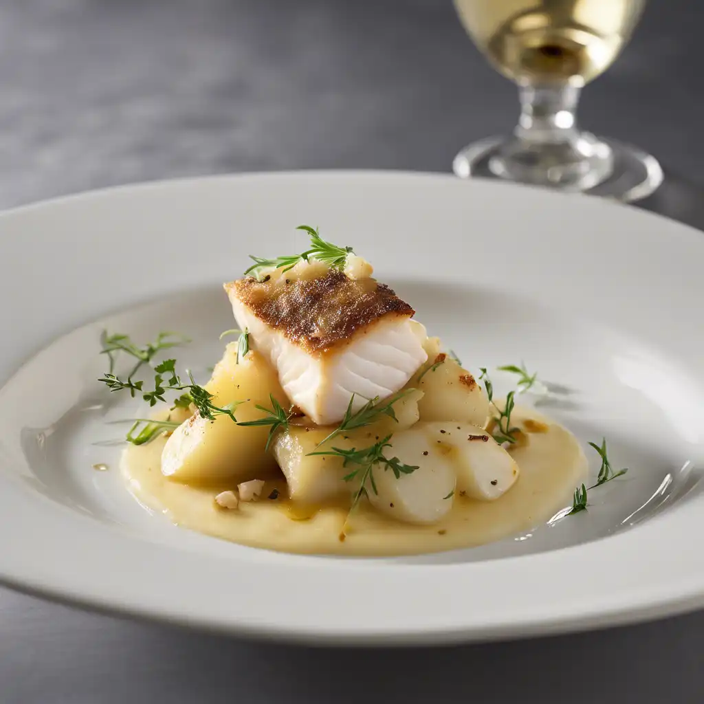 Imperial Mashed Potato and Cod with White Truffle Oil