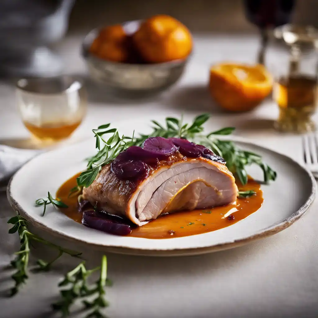 Stuffed Pork Loin with Damson