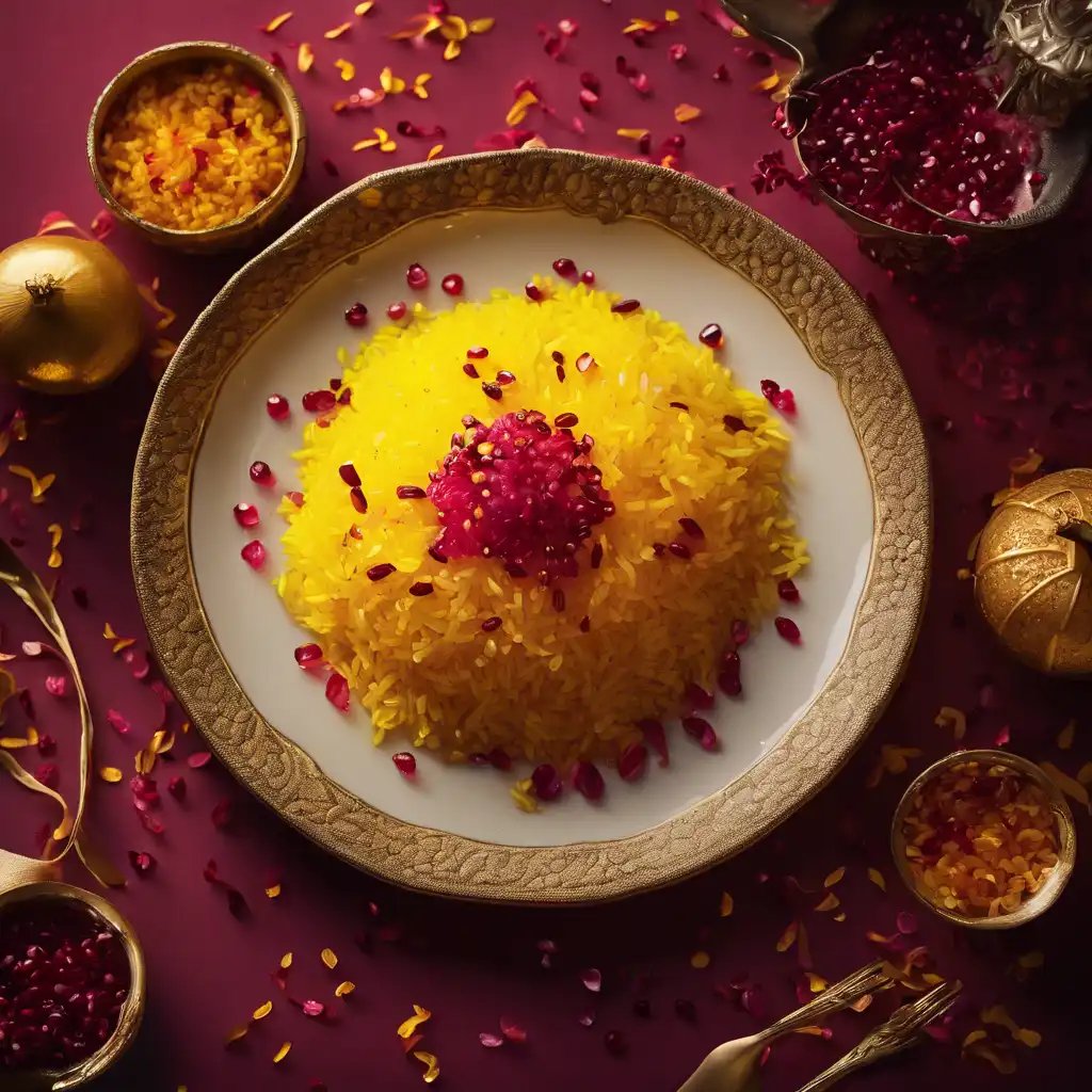 Rice with Pomegranate Seeds and Champagne