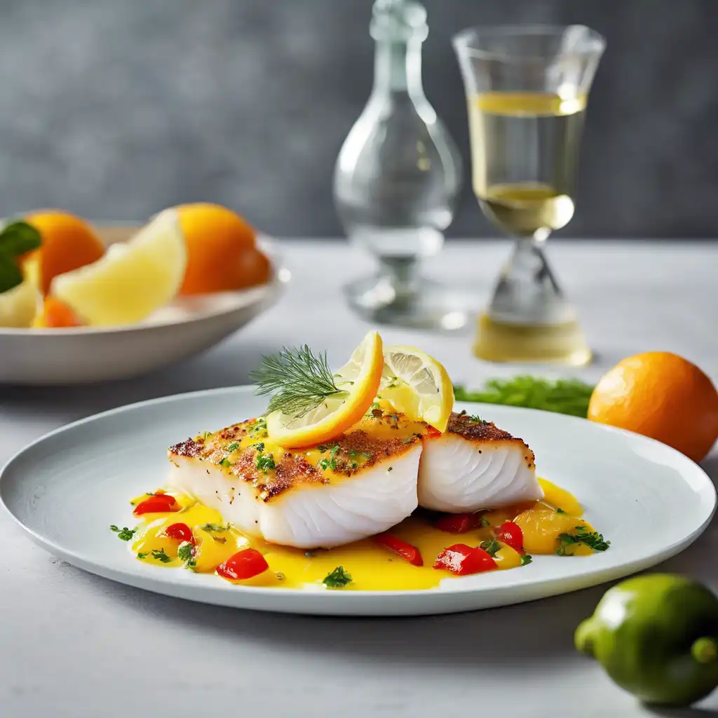 Lemon Sauce Cod