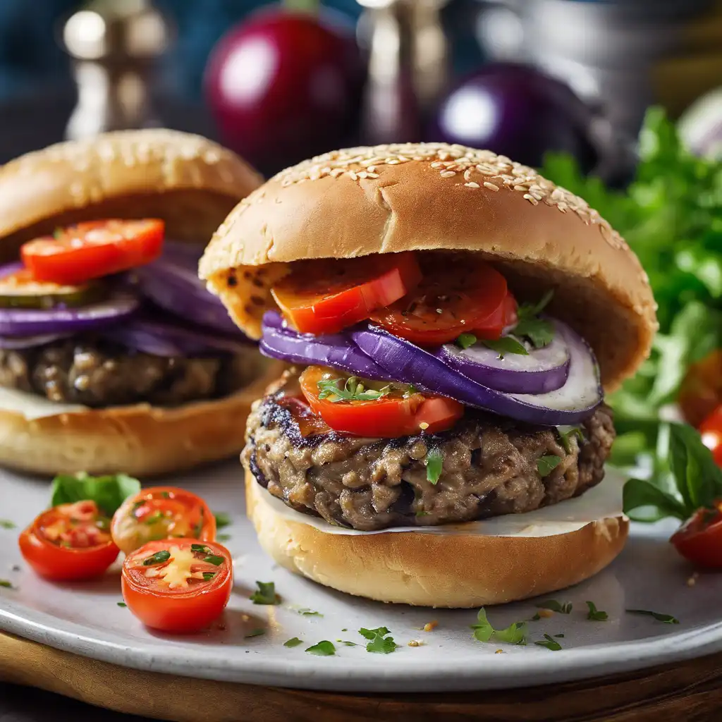 Greek-Style Eggplant Burger