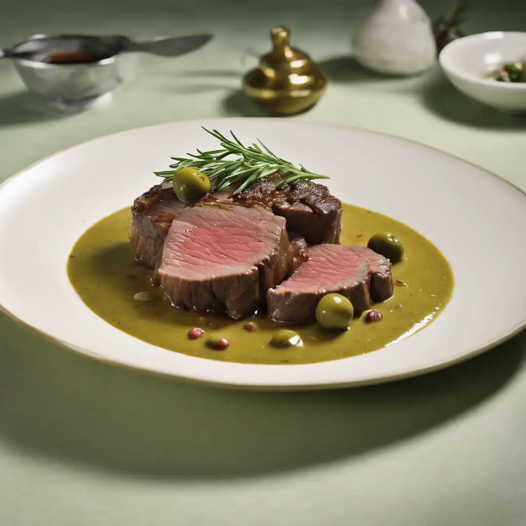 Mignon Beef with Olive Sauce