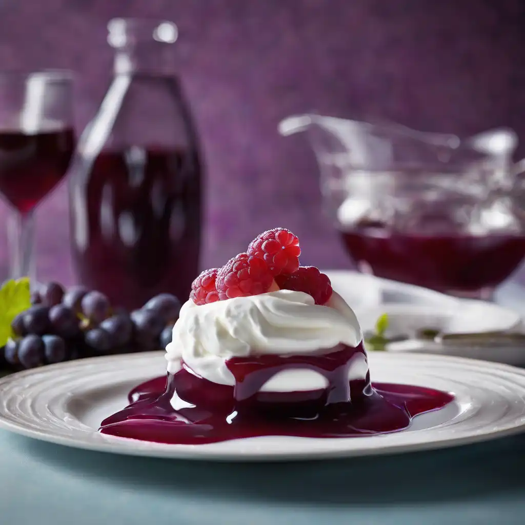 Grape Jelly with Whipped Cream