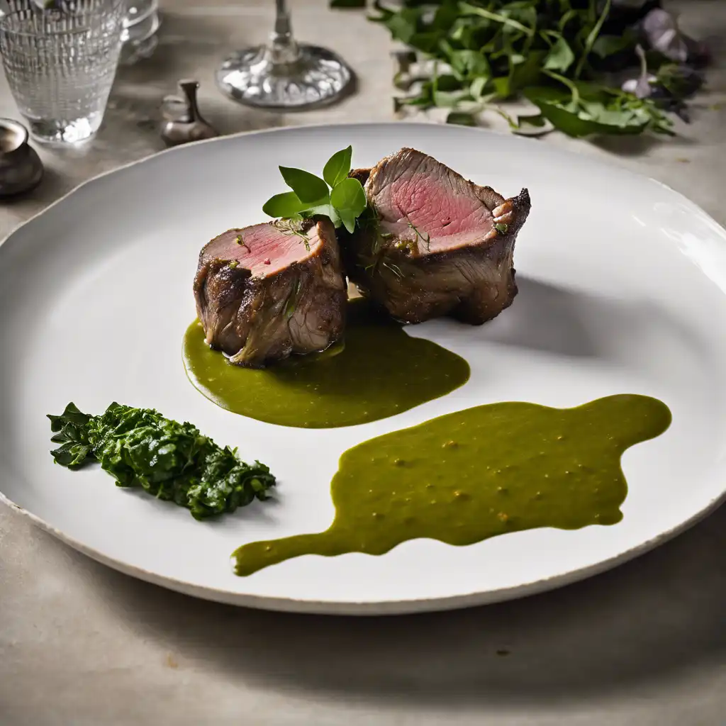 Lamb Pallet with Sorrel Sauce