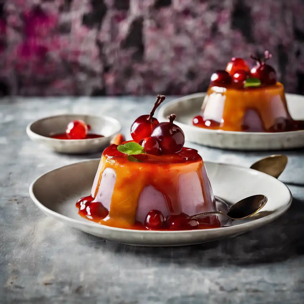 Acerola Pudding with Acerola Syrup