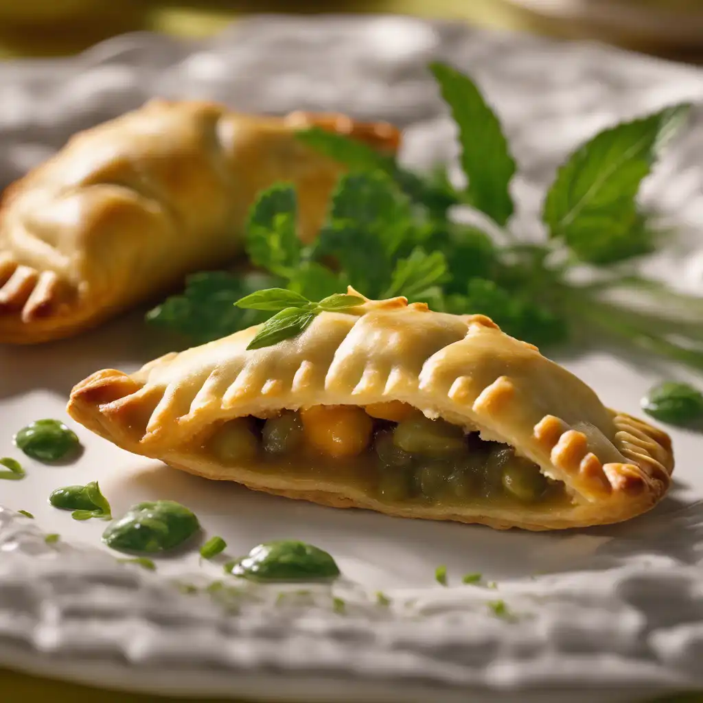 Sweet Herb Empanada with Sauce