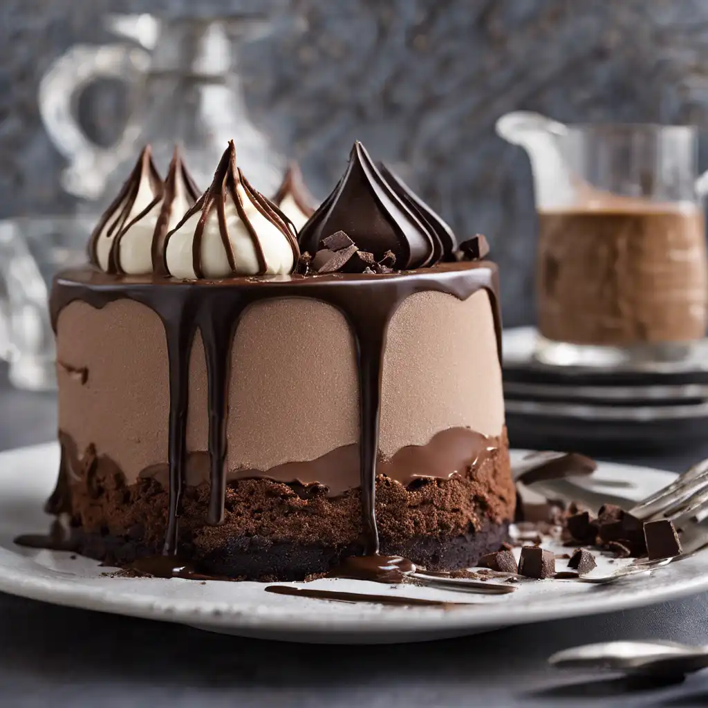 Foto de Bolo-musse de café e chocolate