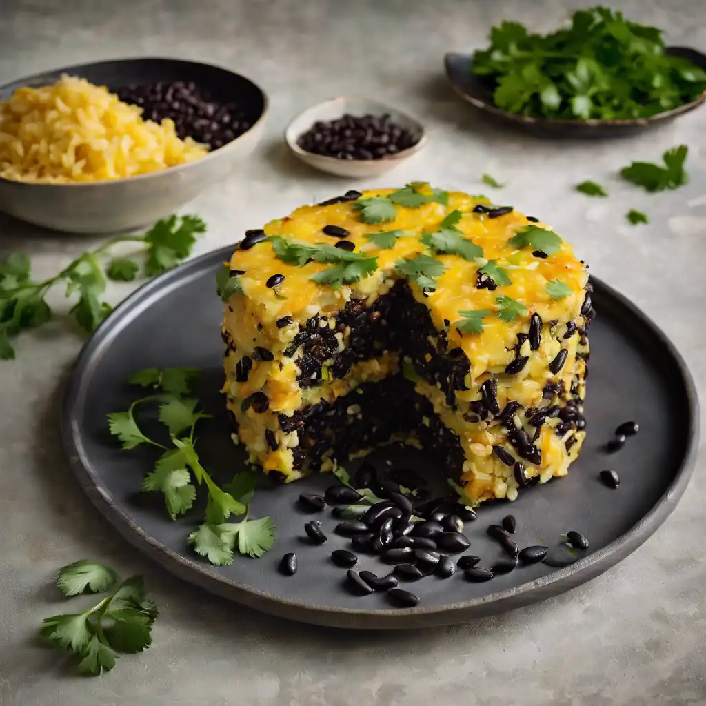 Black Bean and Rice Cake