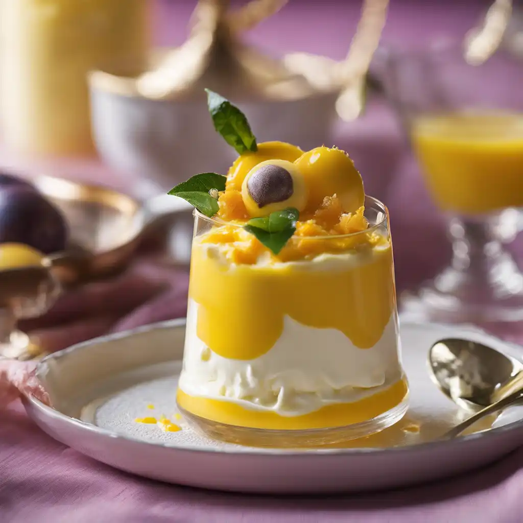 Passion Fruit Cream Pudding