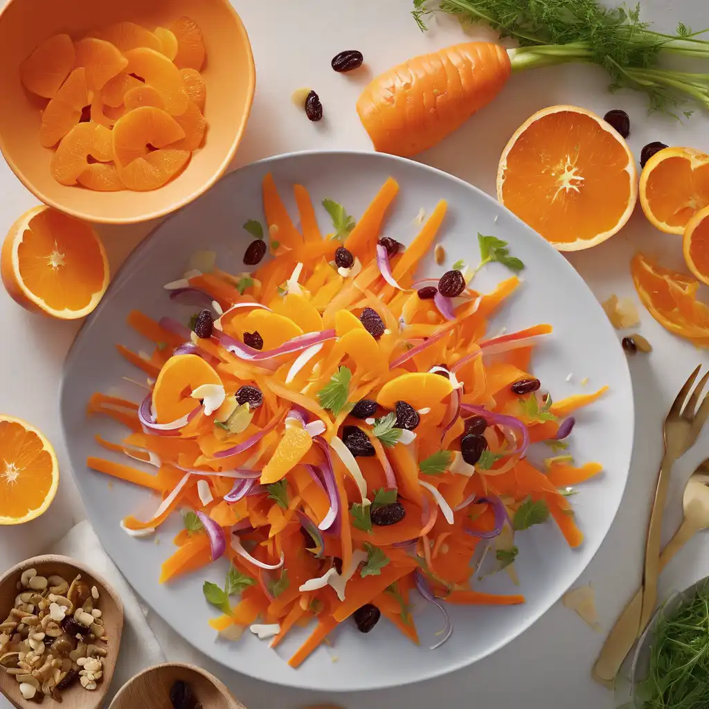 Carrot Salad with Orange Segments