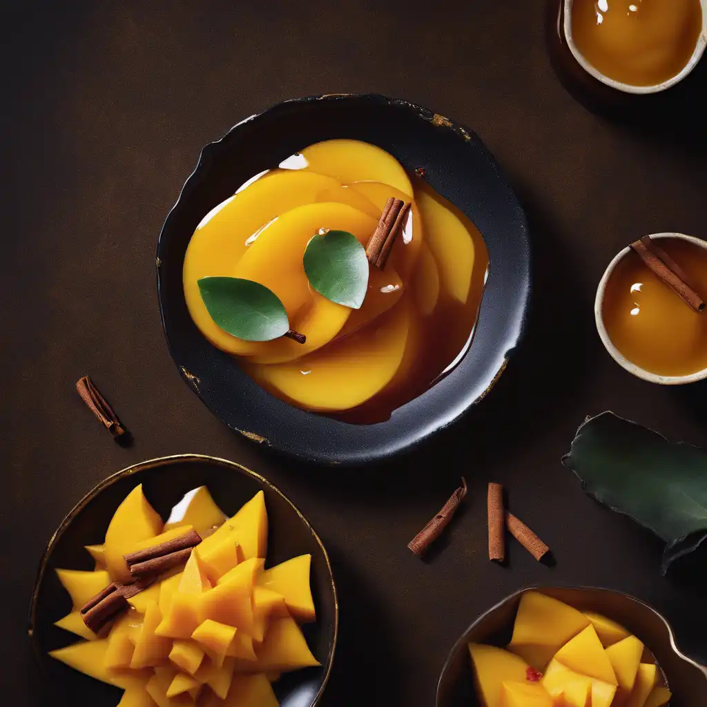 Caramelized Mango Compote with Cinnamon