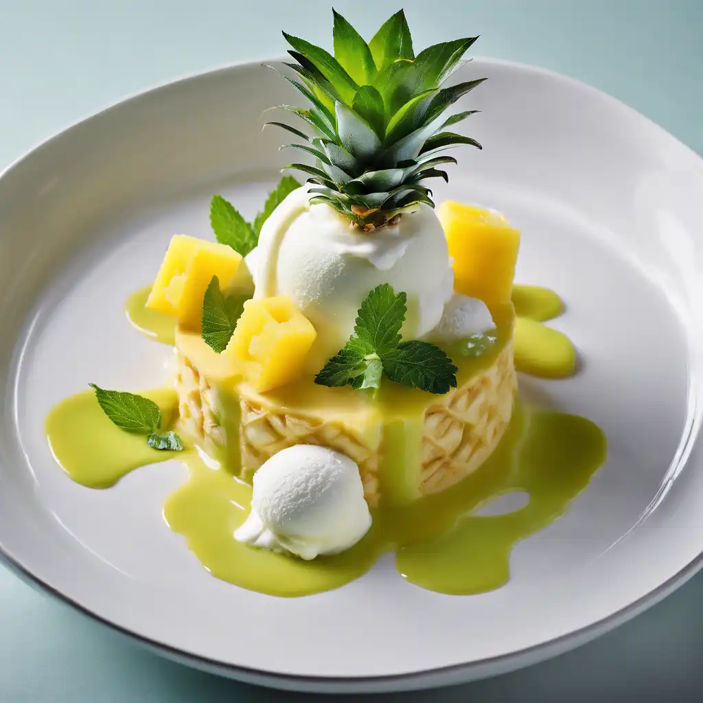 Foto de Pineapple Foam with Green Mango Soup