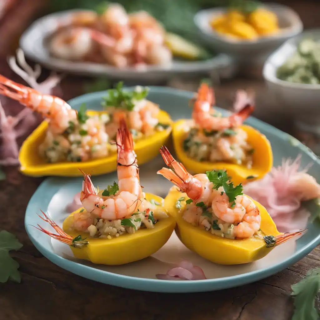 Stuffed Mini Squash with Shrimp