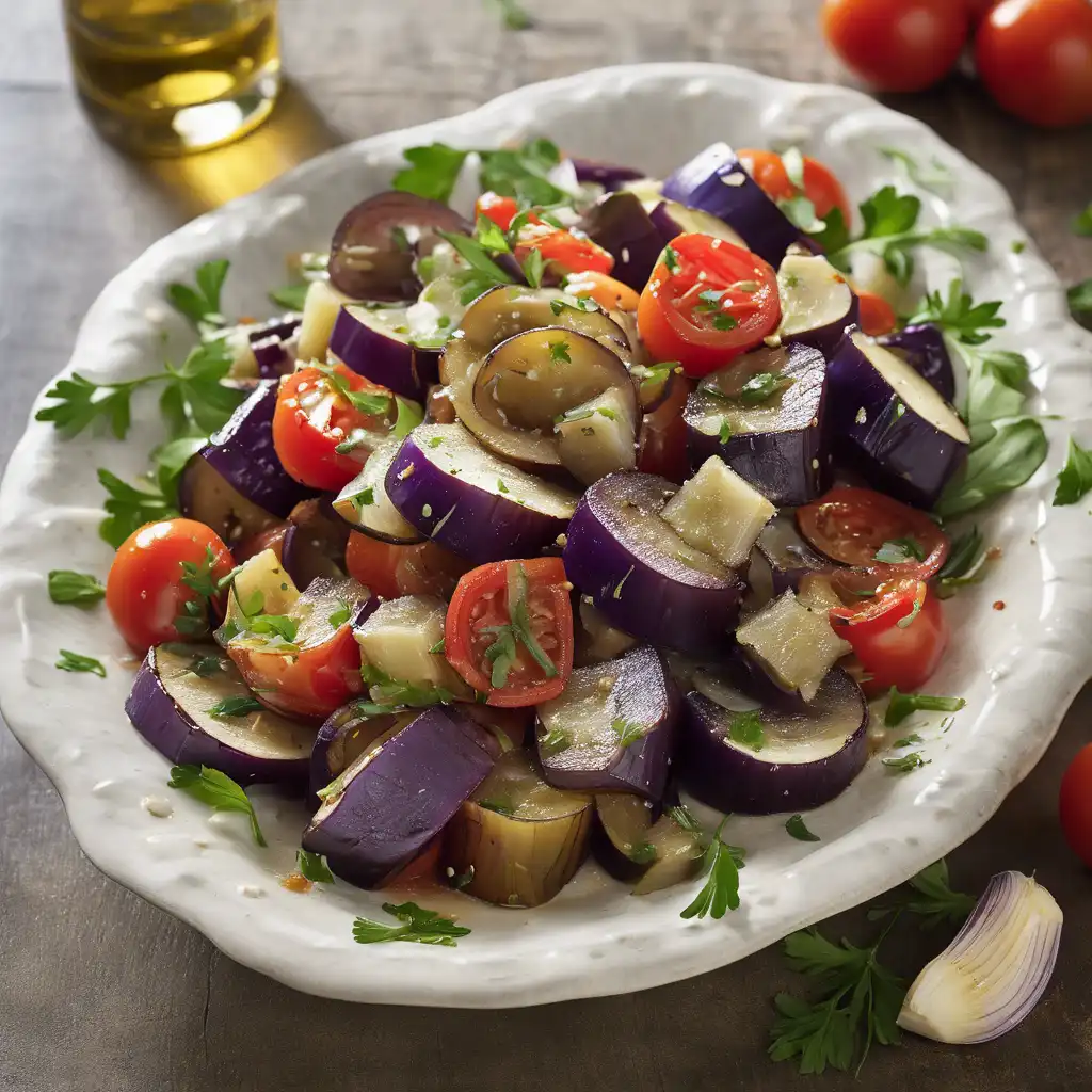 Ricotta, Eggplant, and Olives Salad