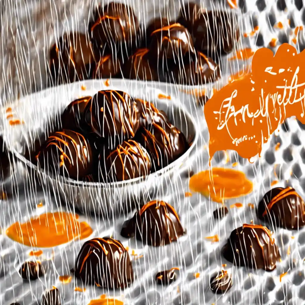 Orange Peel Chocolate Truffle in Orange Syrup