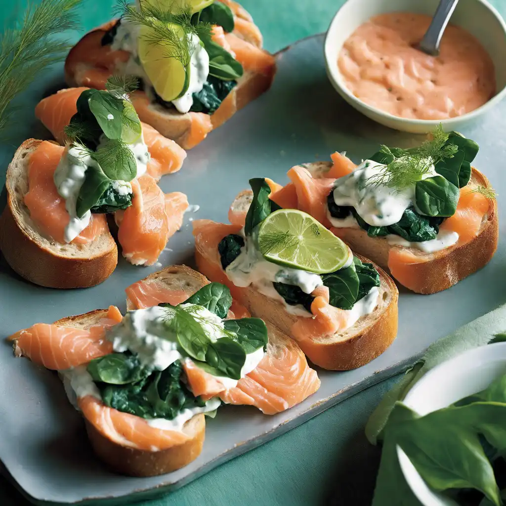 Balanced Salmon Sandwich