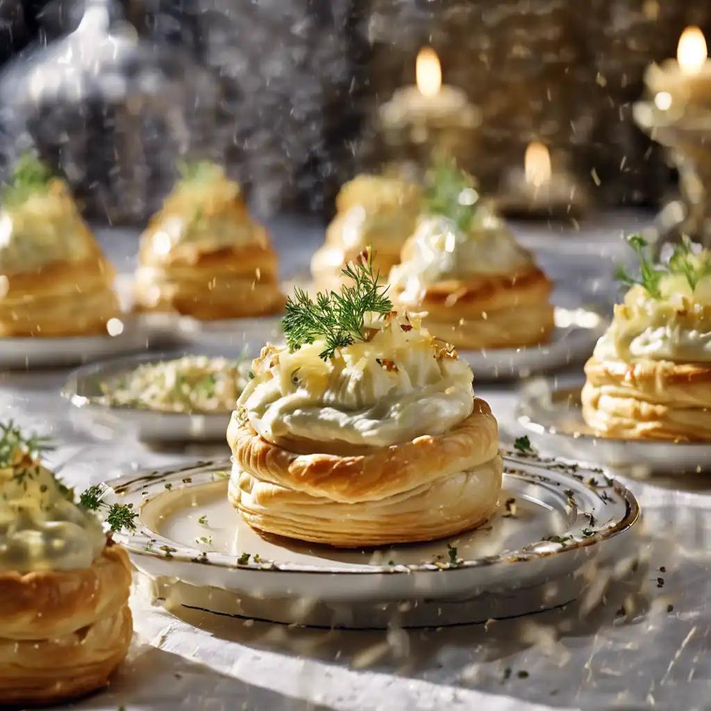 Cream-Filled Vol-au-Vent with Cod