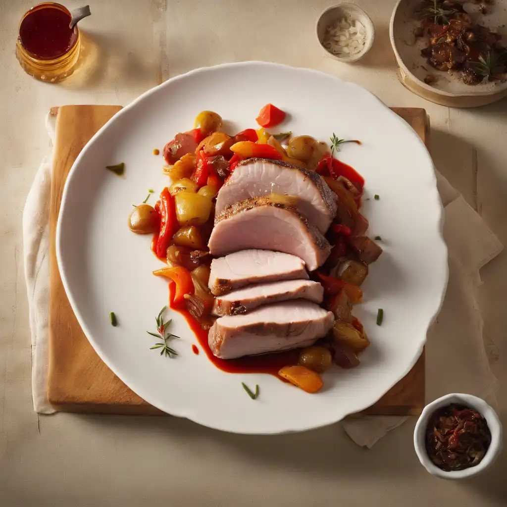 Sweet and Savory Pork Loin in Microwave