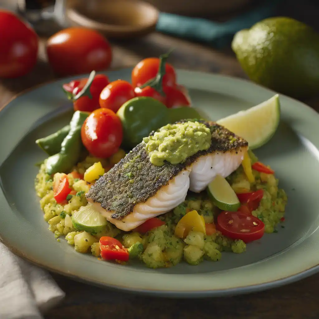 Avocado-crusted Fish