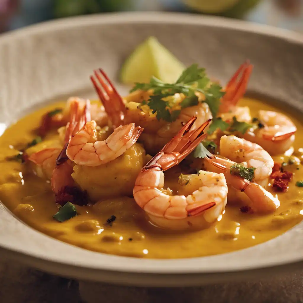 Foto de Camarão ao curry (caril)