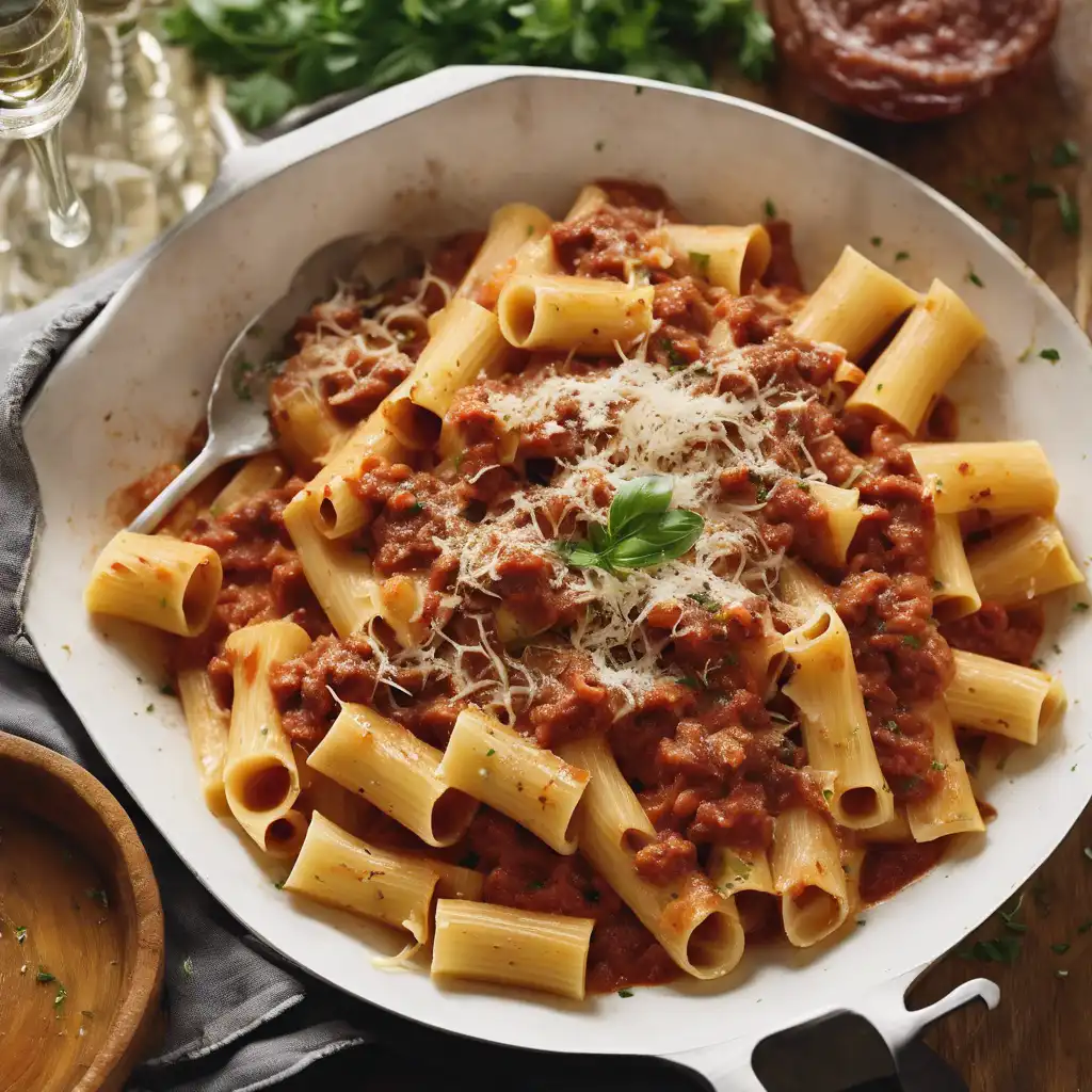 Rigatoni with Meat Bolognese Sauce