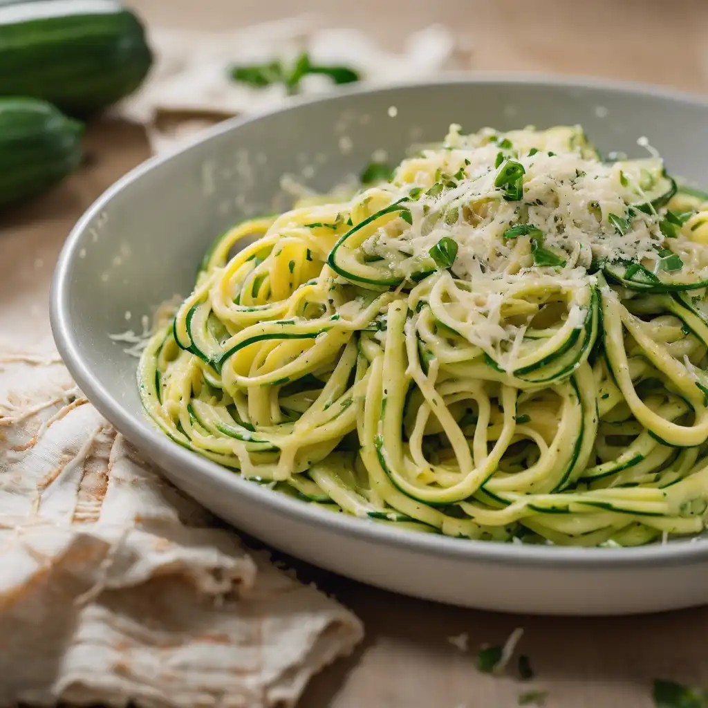 Zucchini Pasta with Creamy Sauce