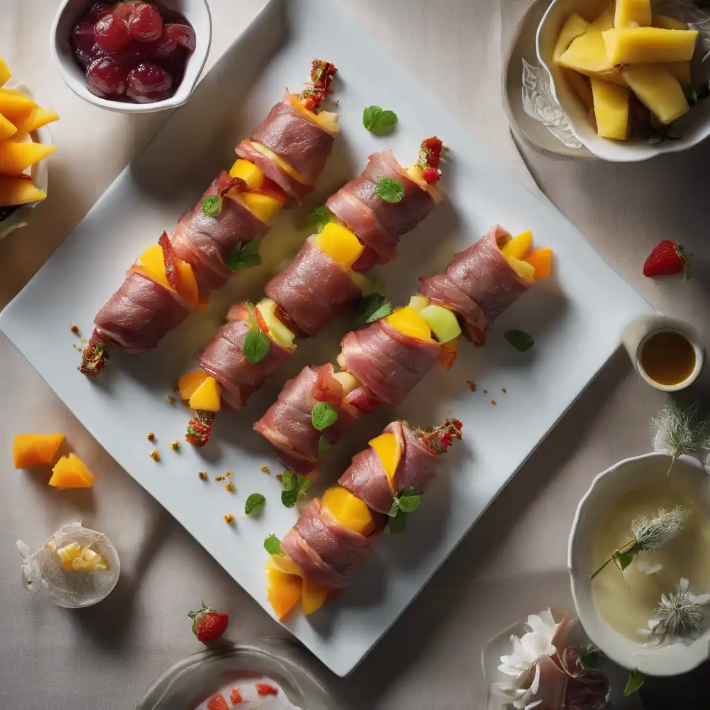 Mini Beef Roll with Fruits