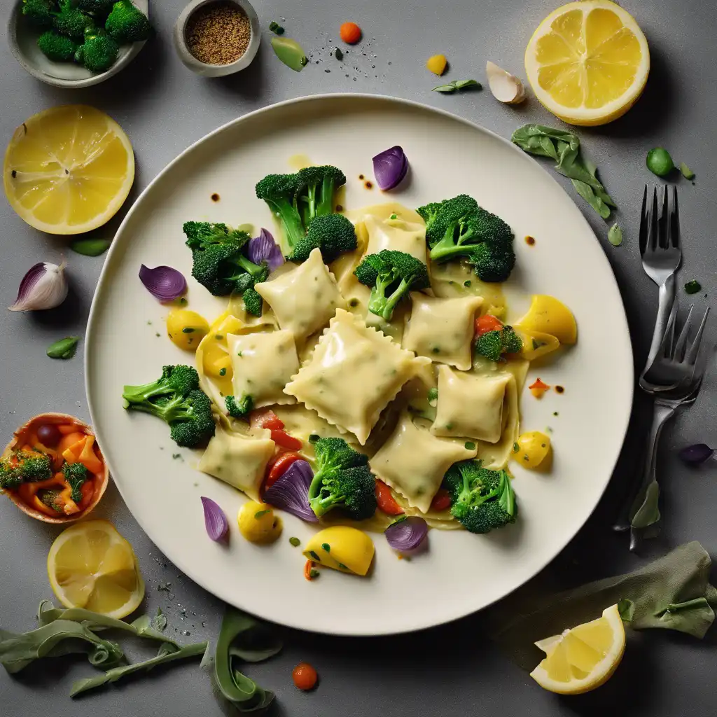 Lemon Taiti Ravioli with Open Sauce