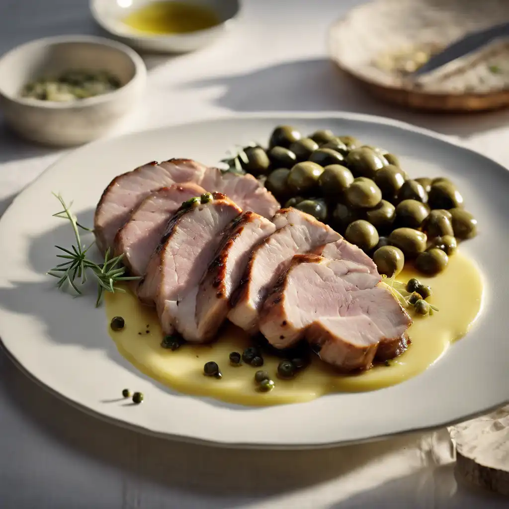 Pork Loin with Lemon Butter and Capers