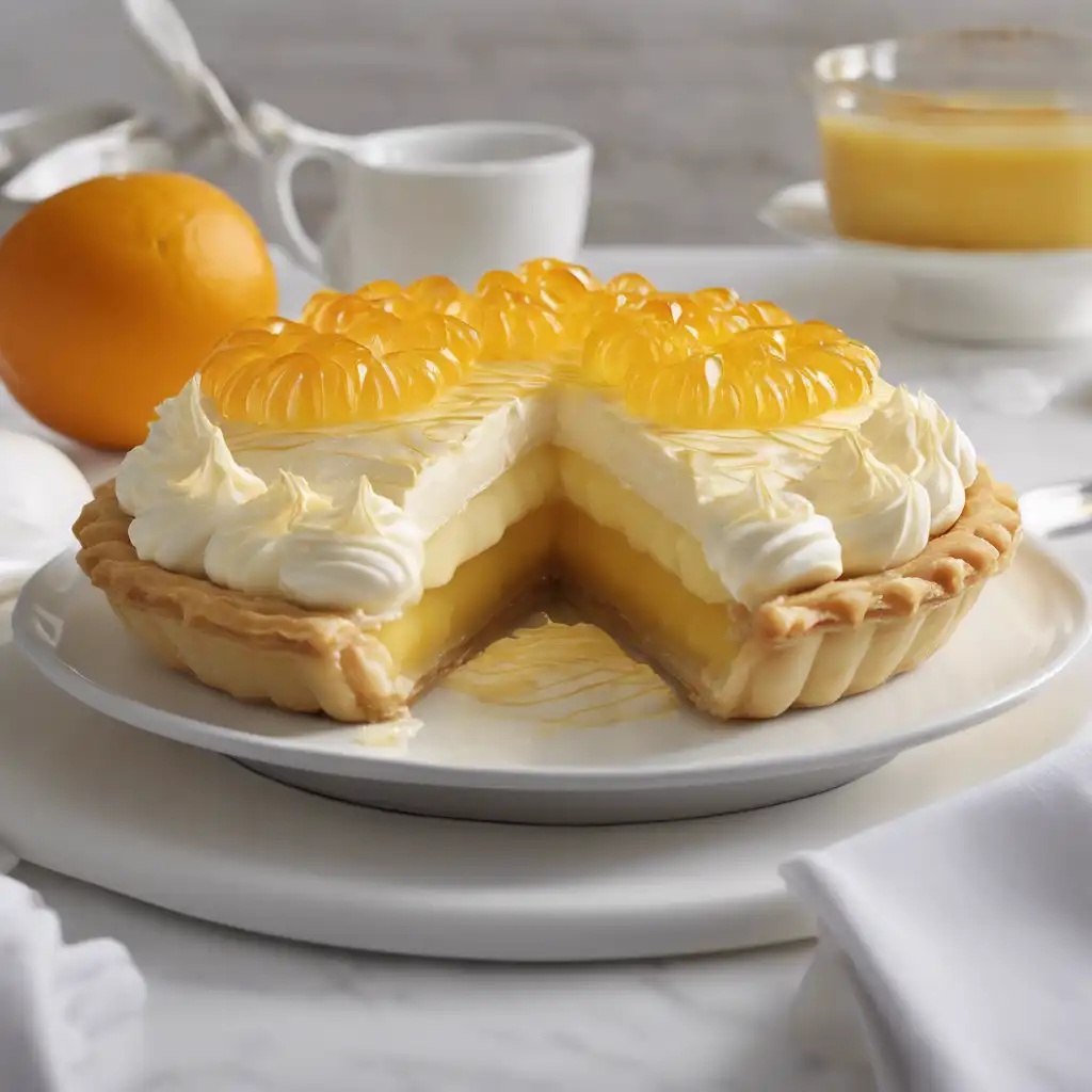 Banana Cream Pie with Orange Gelée