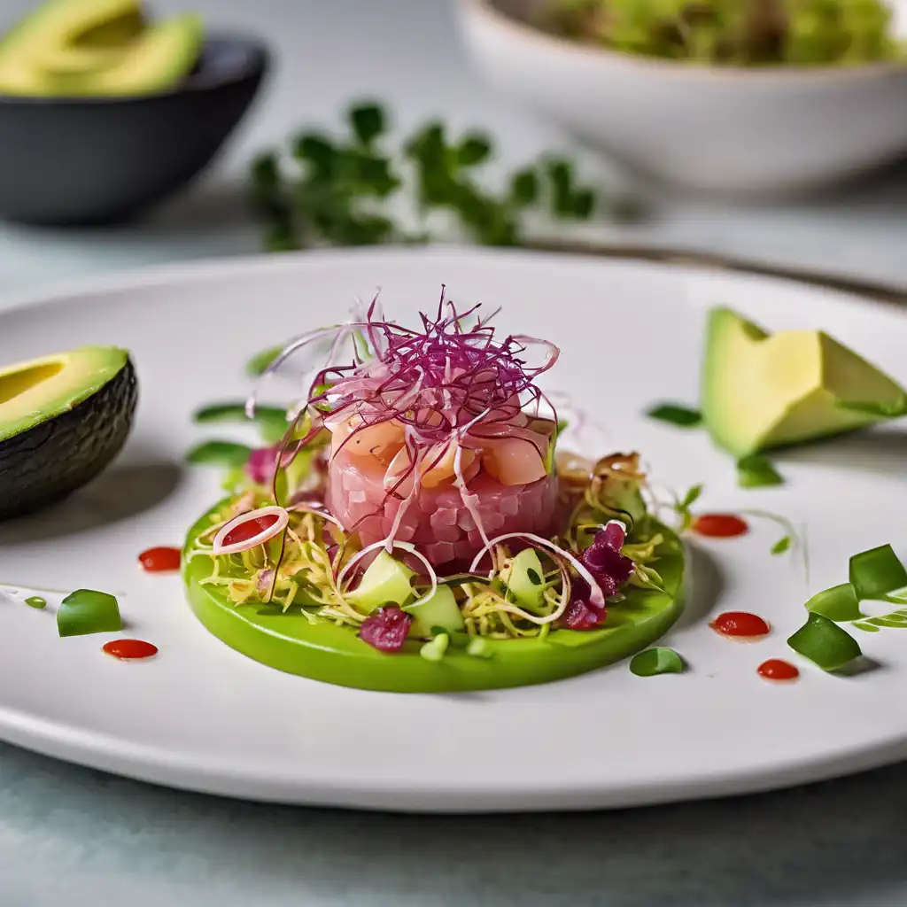 Tuna Tartare with Crispy Onion