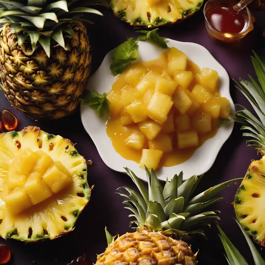 Fresh Pineapple Flambado