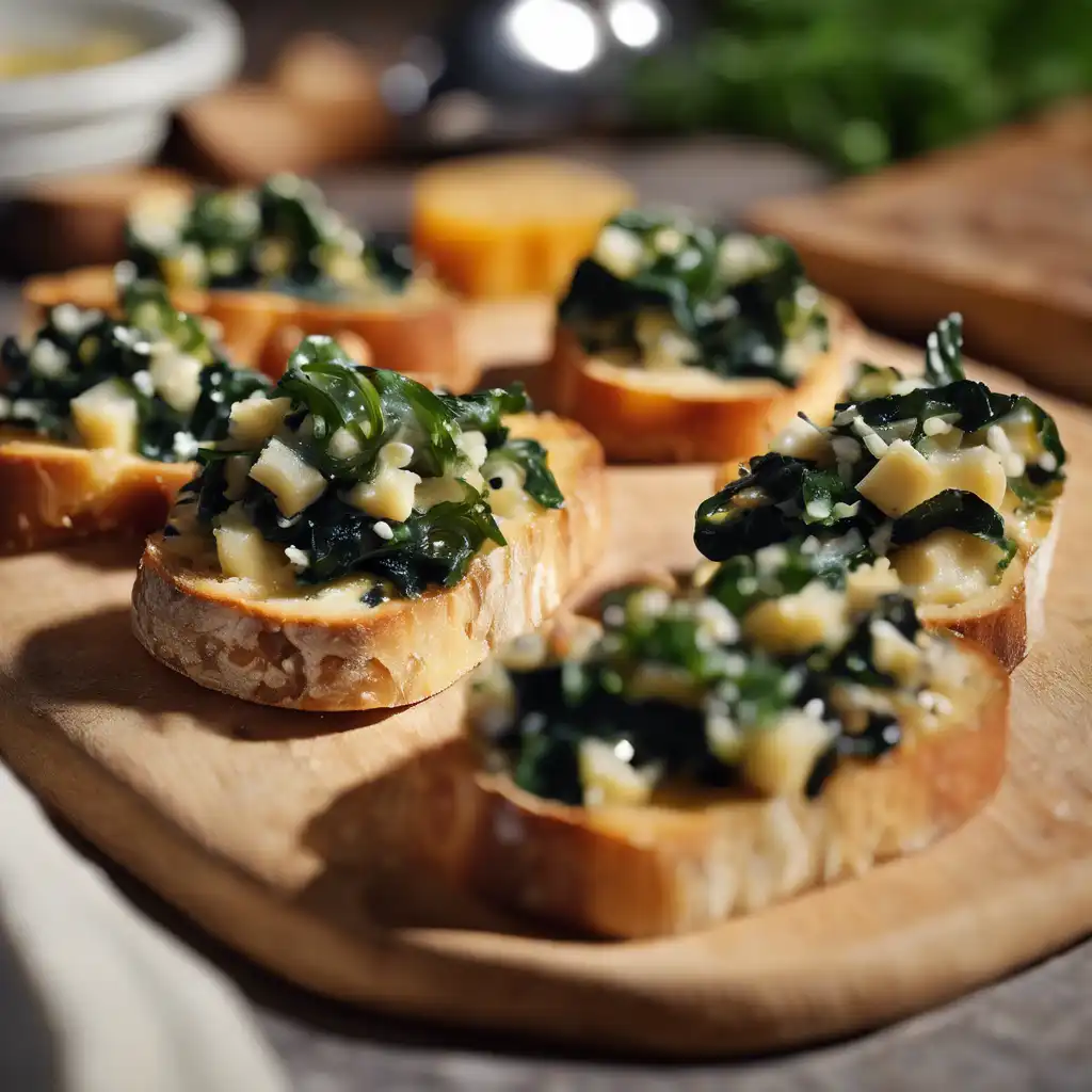 Cheese and Escarola Bruschetta