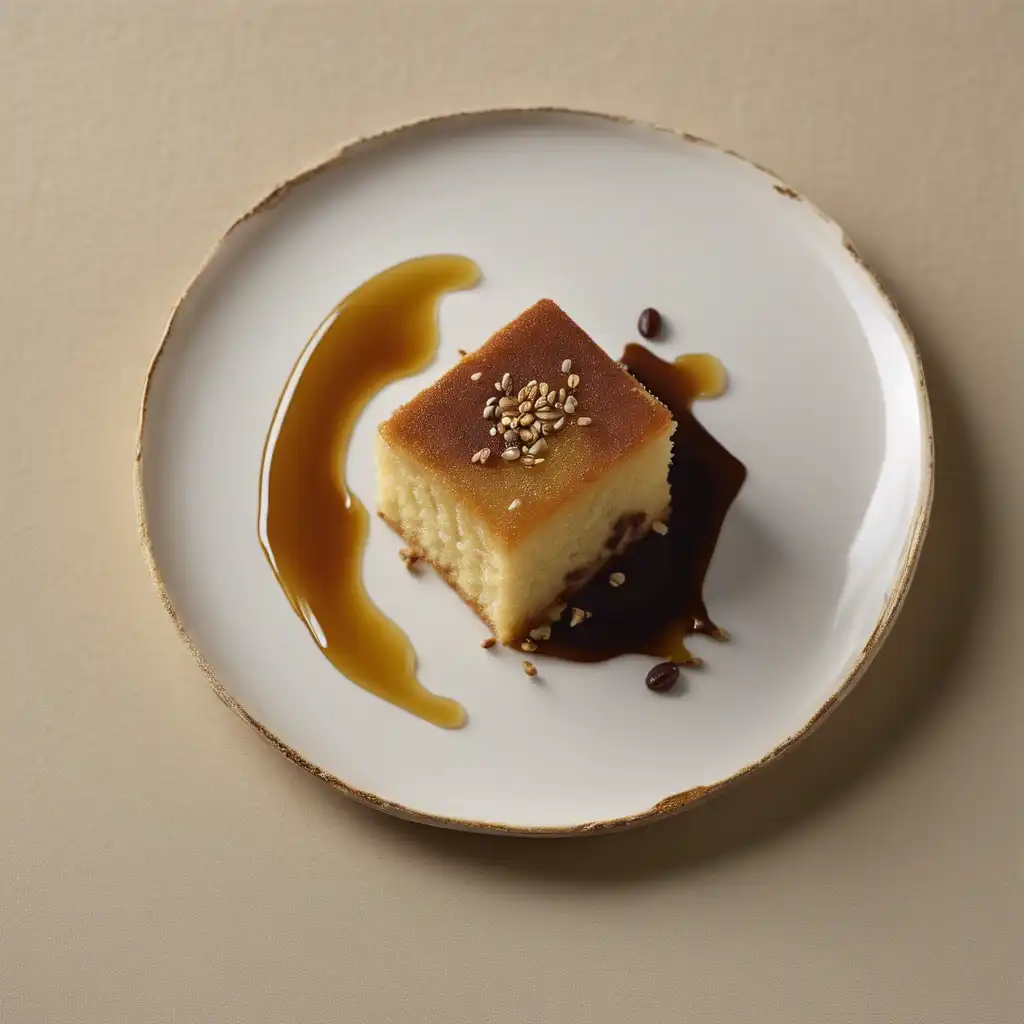 Mini Flour Cake with Coffee Syrup