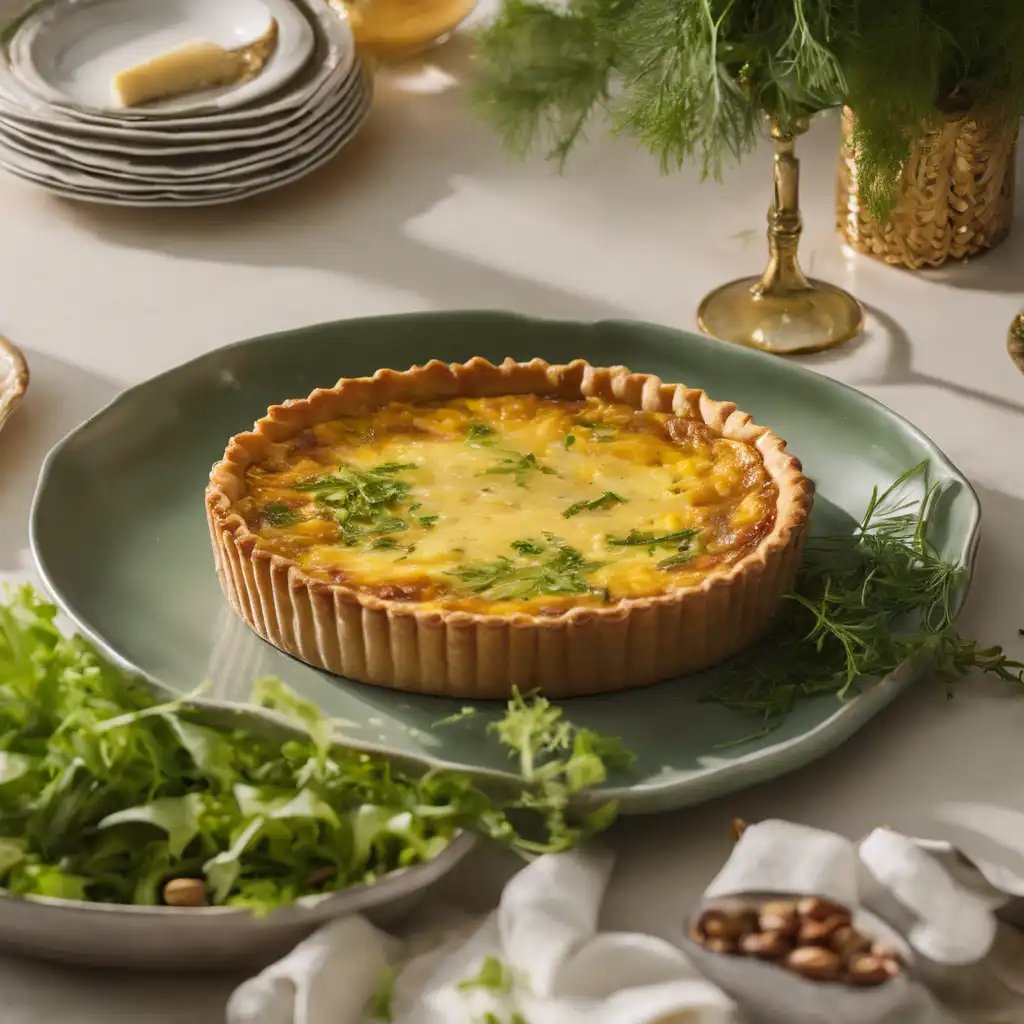 Ginger Glaze Salad Quiche