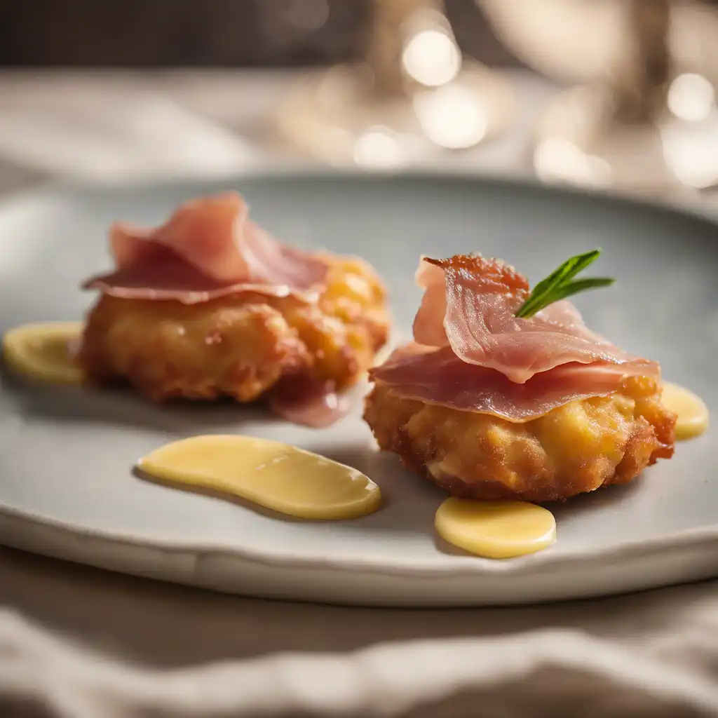 Banana Fritter with Prosciutto