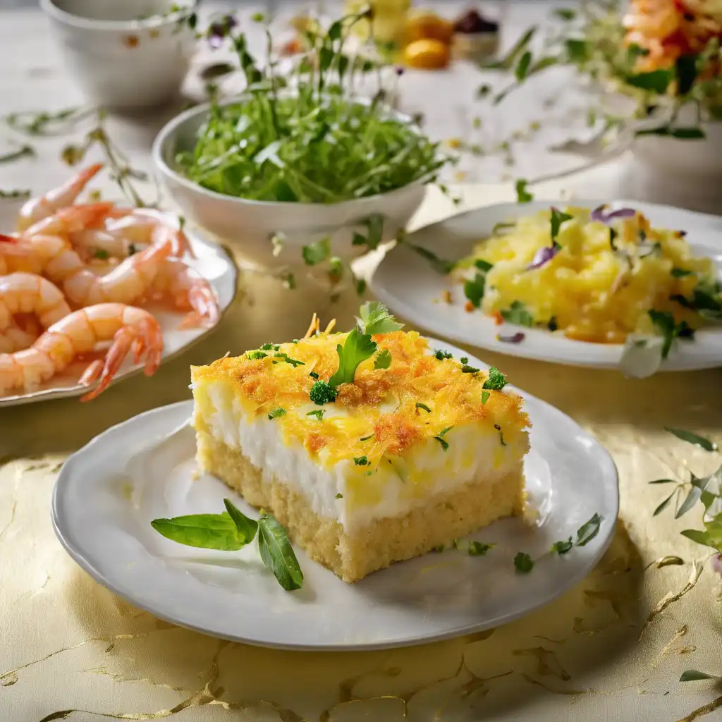 Manioc Cake with Shrimp