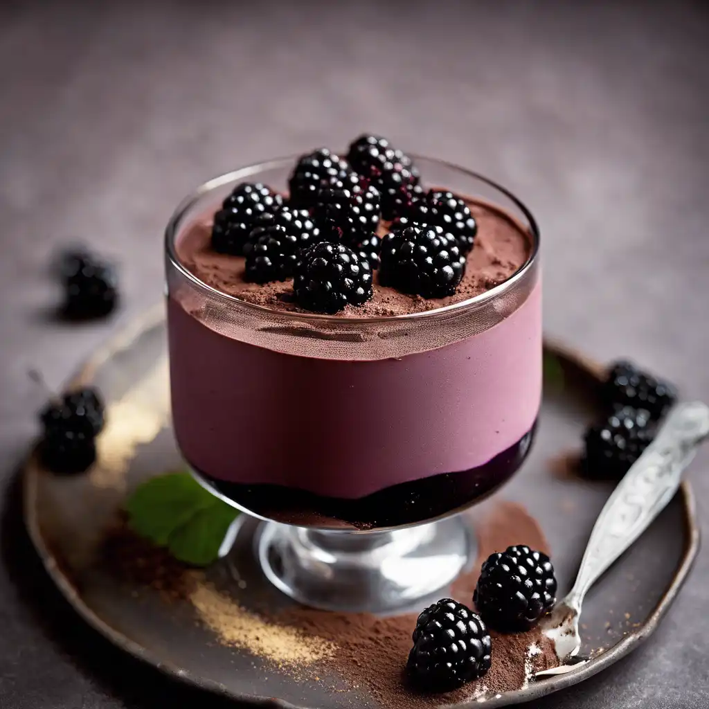 Blackberry Mousse with Chocolate