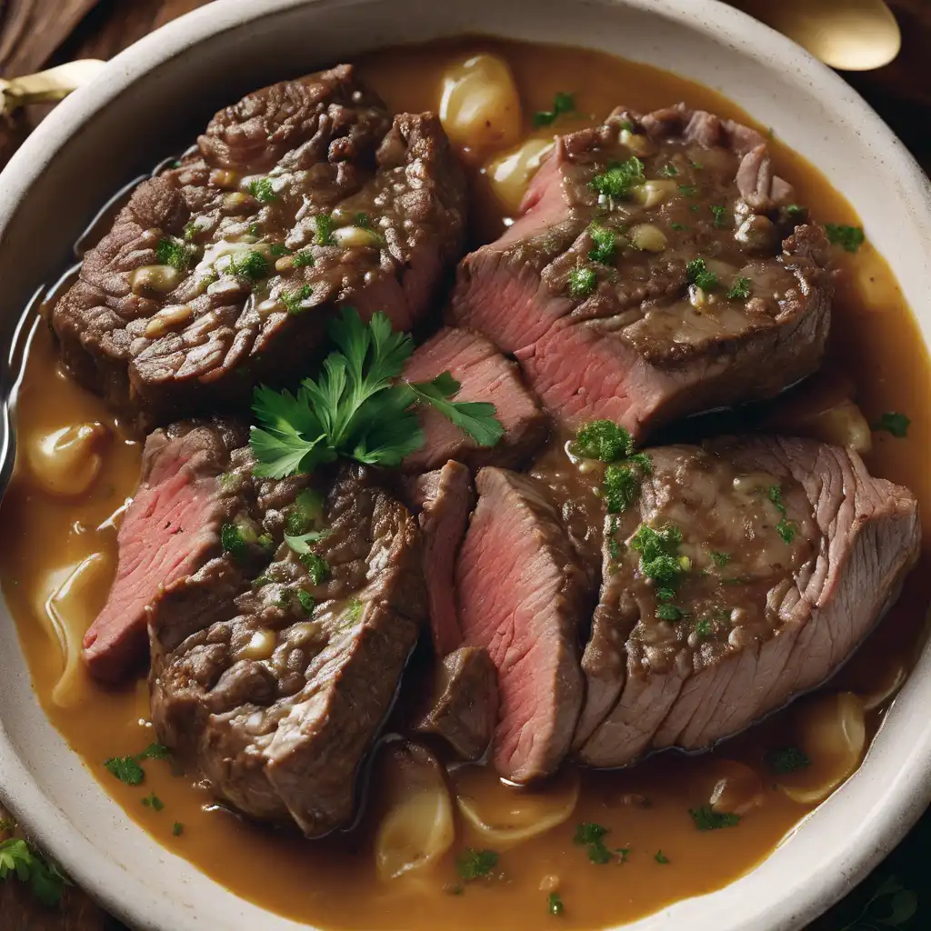 Mashed Requeijão with Beef and Onion