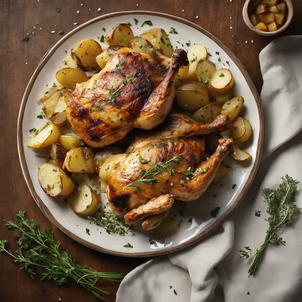 Grilled Chicken with Potato