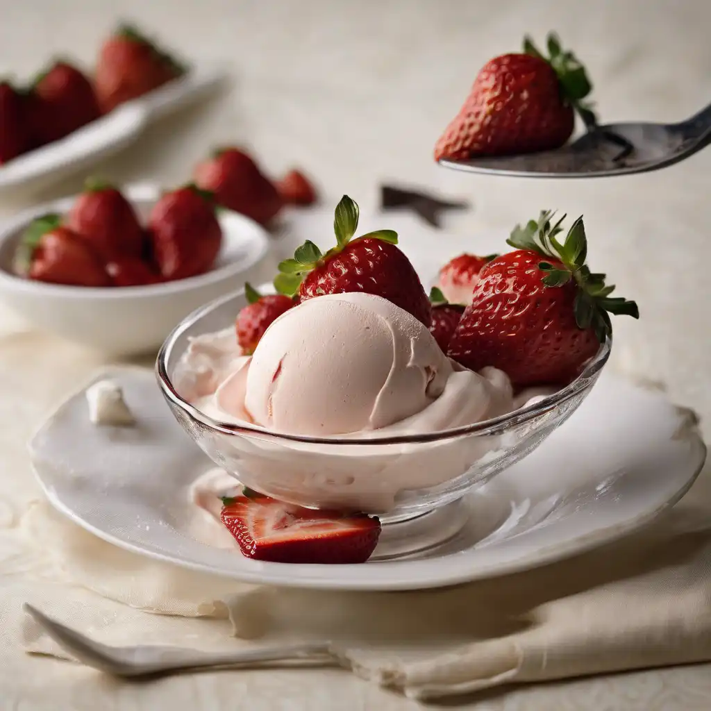 Strawberries with Truffle Cream