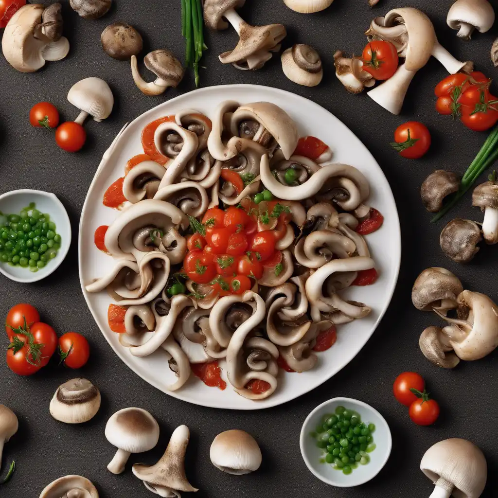 Lula with Mushrooms (Shimeji Mushroom Lulas)