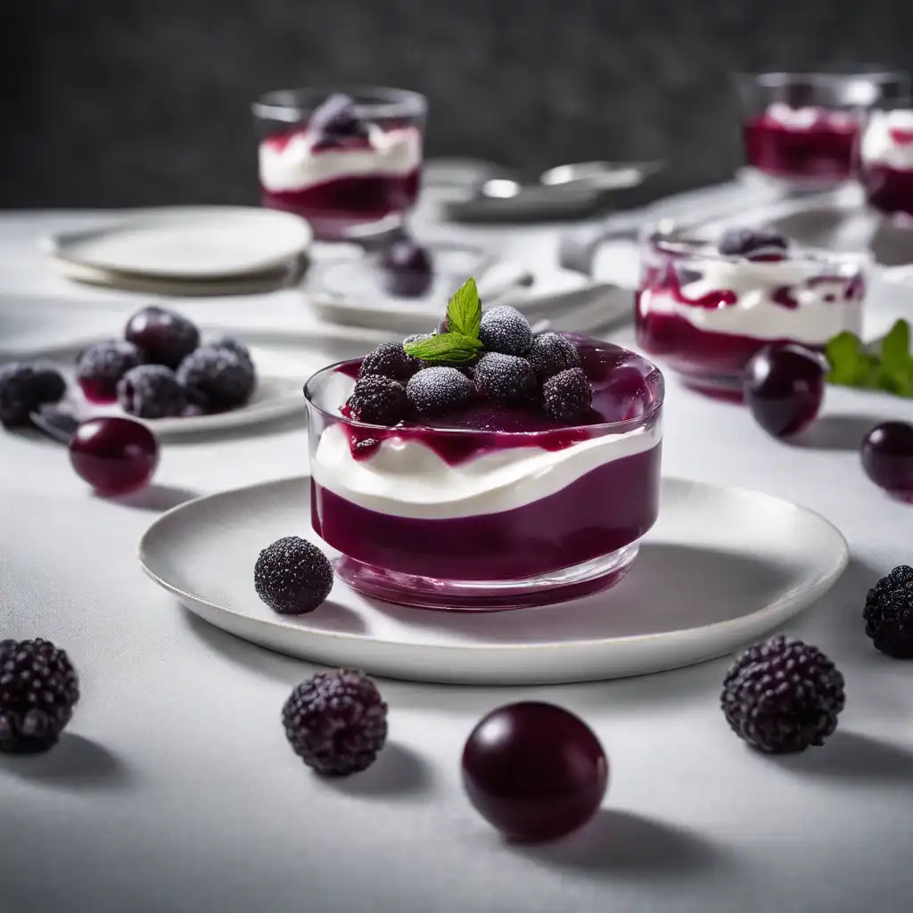 Yogurt and Damson Mousse