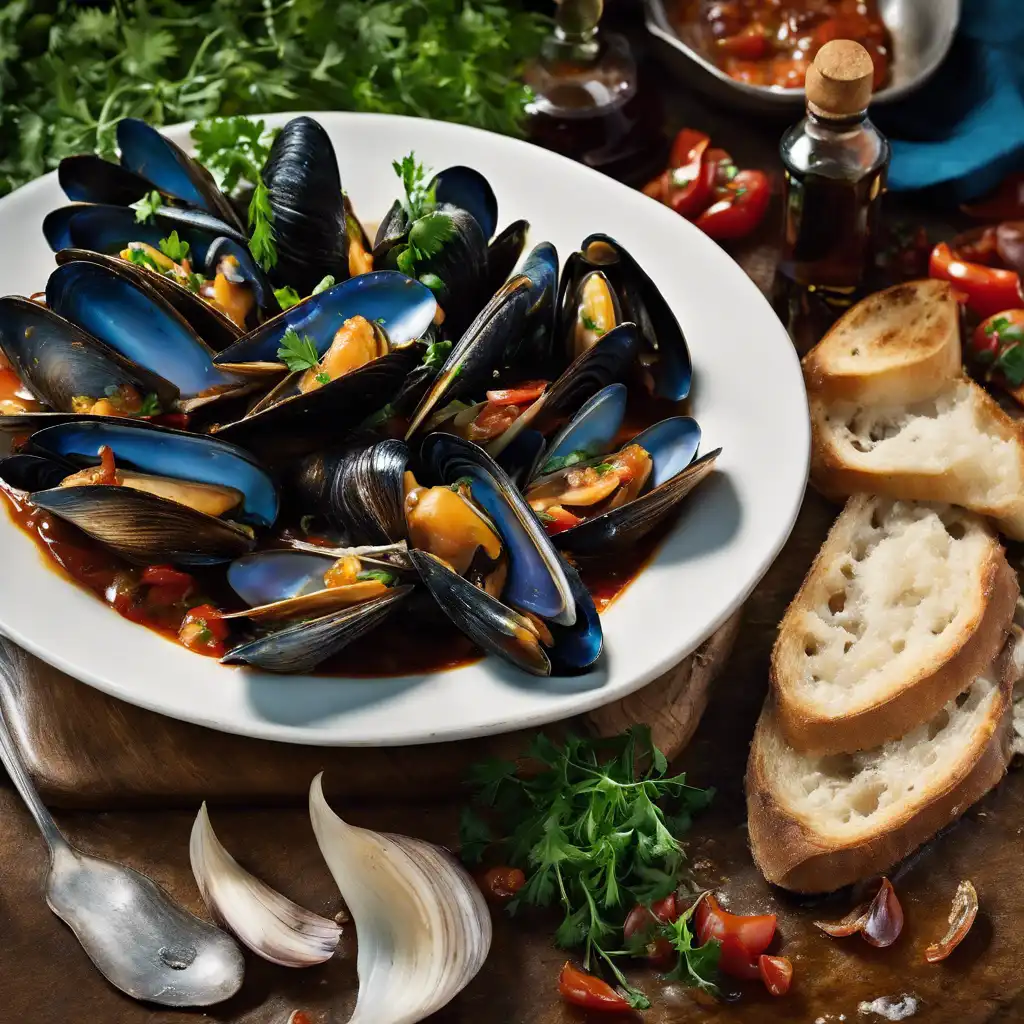 Braised Mussels