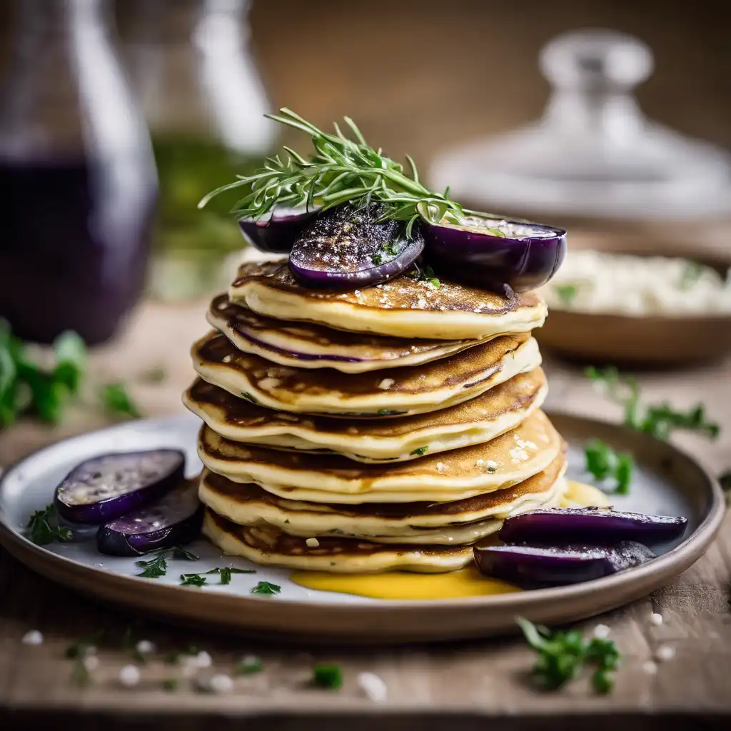 Pancake Tort with Ricotta and Eggplant