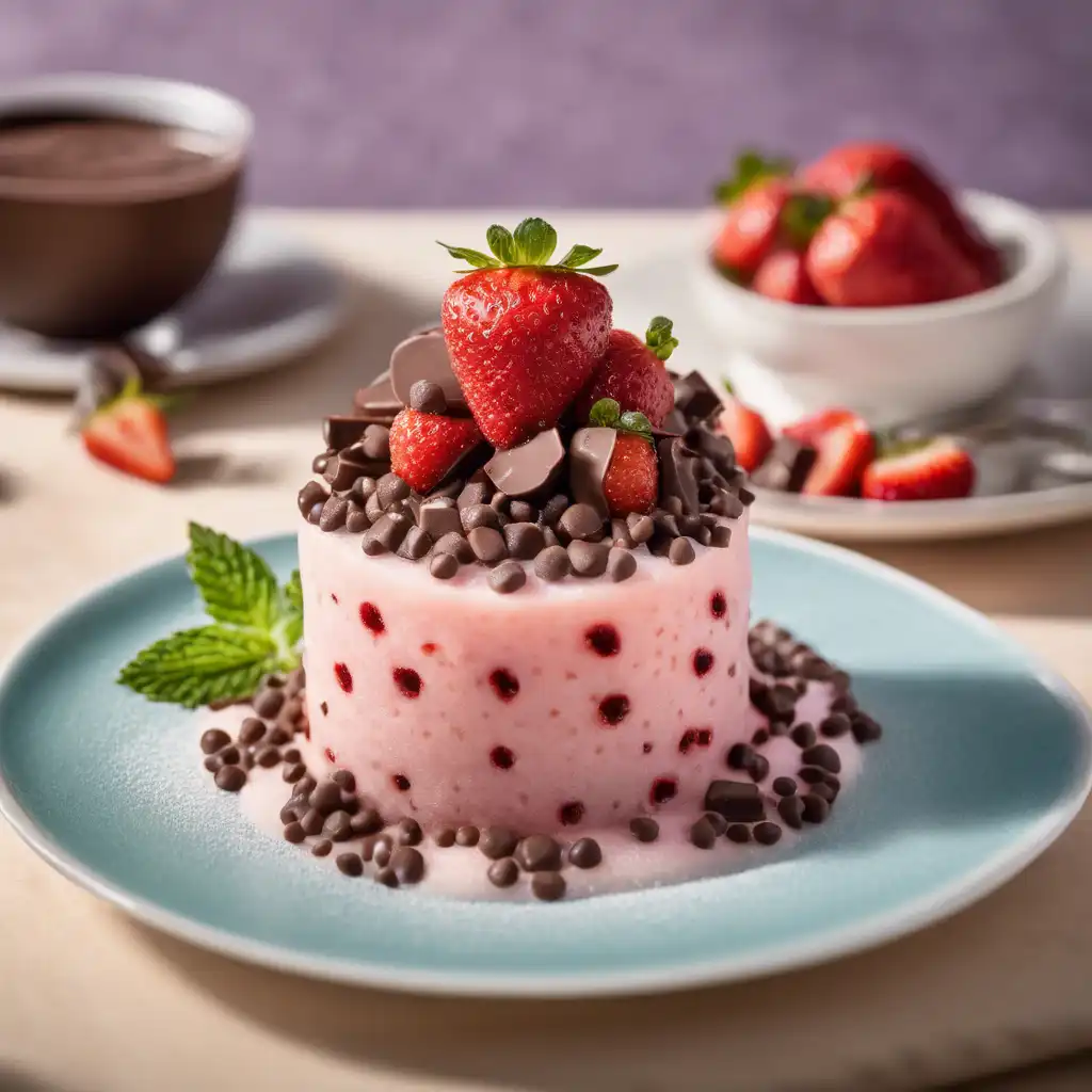 Strawberry Tapioca with Chocolate