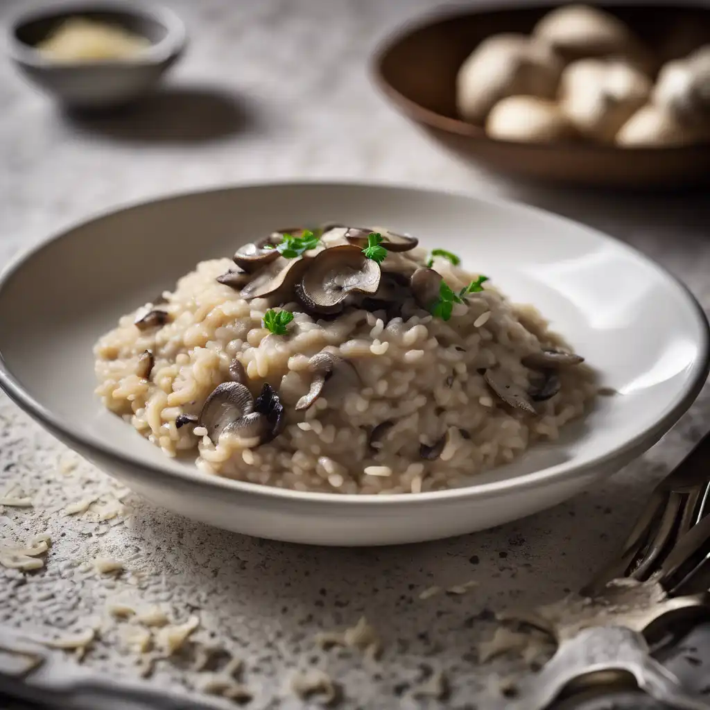 Dry Mushroom Risotto